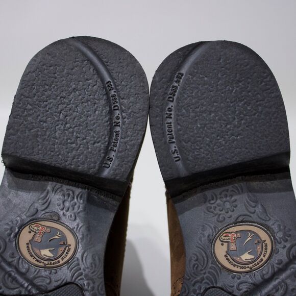 Justin Gypsy L9903 8” Brown Purple Leather Embroidered Western Boots Women's 8B - Picture 8 of 15